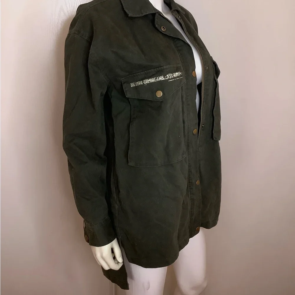 Forever 21 Olive Military Jacket Unisex